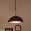 FIRA luminaire suspendu gris et effet bois 52477AVI