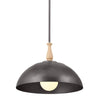 FIRA luminaire suspendu gris et effet bois 52477AVI
