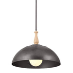 FIRA luminaire suspendu gris et effet bois 52477AVI