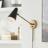 SYLVIA luminaire mural noir et doré 52485NBRB | Luminaire Plus.ca