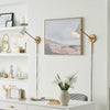 SYLVIA luminaire mural blanc et doré 52485NBRW | Luminaire plus.ca