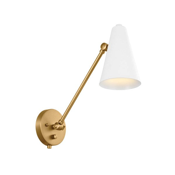 SYLVIA luminaire mural blanc et doré 52485NBRW | Luminaire plus.ca