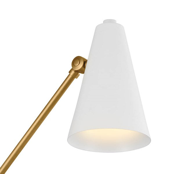 SYLVIA luminaire mural blanc et doré 52485NBRW | Luminaire plus.ca