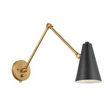 SYLVIA luminaire mural noir et doré 52486NBRB | Luminaire Plus.ca