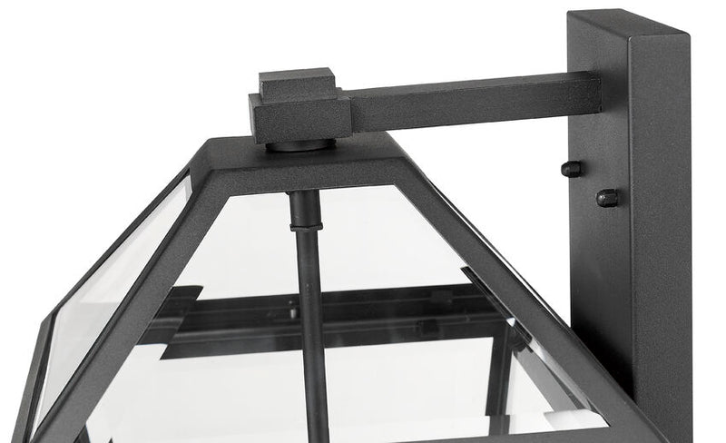 TALBOT luminaire mural extérieur noir 579B-BK | Luminaire Plus.ca
