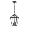 TALBOT luminaire suspendu extérieur noir 579CHB-BK | Luminaire Plus.ca