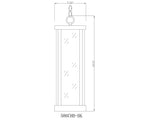 GLENWOOD luminaire suspendu extérieur noir 586CHB-BK| Luminaire Plus.ca