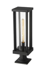 GLENWOOD luminaire sur socle extérieur noir 586PHBR-533PM-BK