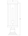 GLENWOOD luminaire sur socle extérieur noir 586PHBR-533PM-BK| Luminaire Plus.ca