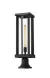 GLENWOOD luminaire sur socle extérieur noir 586PHBR-553PM-BK | Luminaire Plus.ca