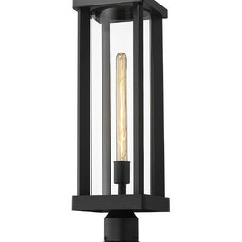 GLENWOOD luminaire sur socle extérieur noir 586PHBR-553PM-BK | Luminaire Plus.ca