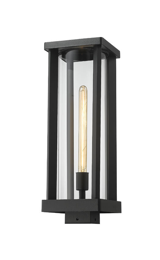GLENWOOD luminaire tête de poteau extérieur noir 586PHBS-BK|Luminaire Plus.ca
