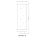 GLENWOOD luminaire tête de poteau extérieur noir 586PHBS-BK|Luminaire Plus.ca