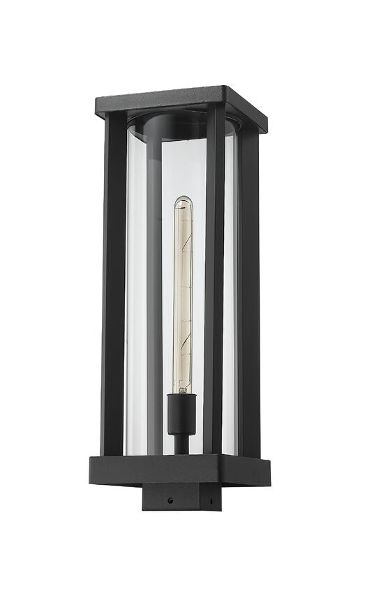 GLENWOOD luminaire tête de poteau extérieur noir 586PHBS-BK