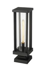 GLENWOOD luminaire sur socle extérieur noir 586PHBS-SQPM-BK| Luminaire Plus.ca
