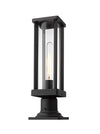 GLENWOOD luminaire sur socle extérieur noir 586PHMR-533PM-BK