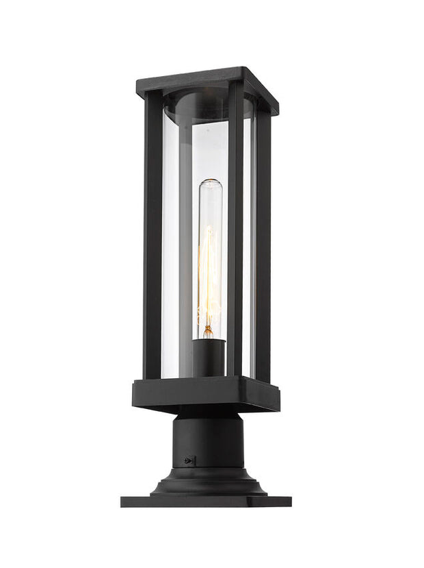 GLENWOOD luminaire sur socle extérieur noir 586PHMR-533PM-BK | Luminaire plus.ca