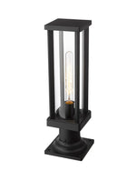 GLENWOOD luminaire sur socle extérieur noir 586PHMR-533PM-BK | Luminaire plus.ca