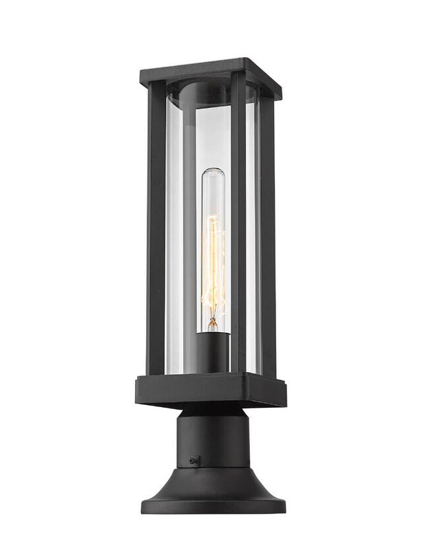 GLENWOOD luminaire sur socle extérieur noir 586PHMR-553PM-BK | Luminaire Plus.ca