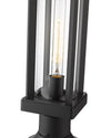 GLENWOOD luminaire sur socle extérieur noir 586PHMR-553PM-BK