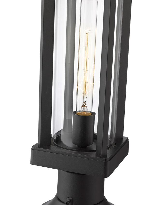 GLENWOOD luminaire sur socle extérieur noir 586PHMR-553PM-BK | Luminaire Plus.ca