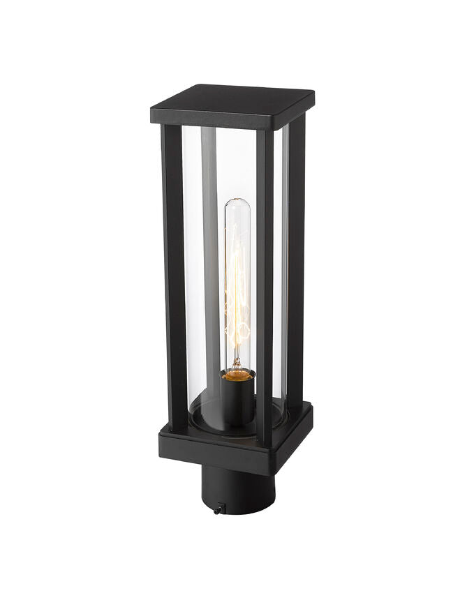 GLENWOOD luminaire tête de poteau extérieur noir 586PHMR-BK | Luminaire Plus.ca