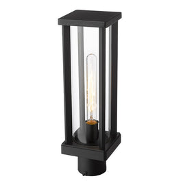 GLENWOOD luminaire tête de poteau extérieur noir 586PHMR-BK | Luminaire Plus.ca
