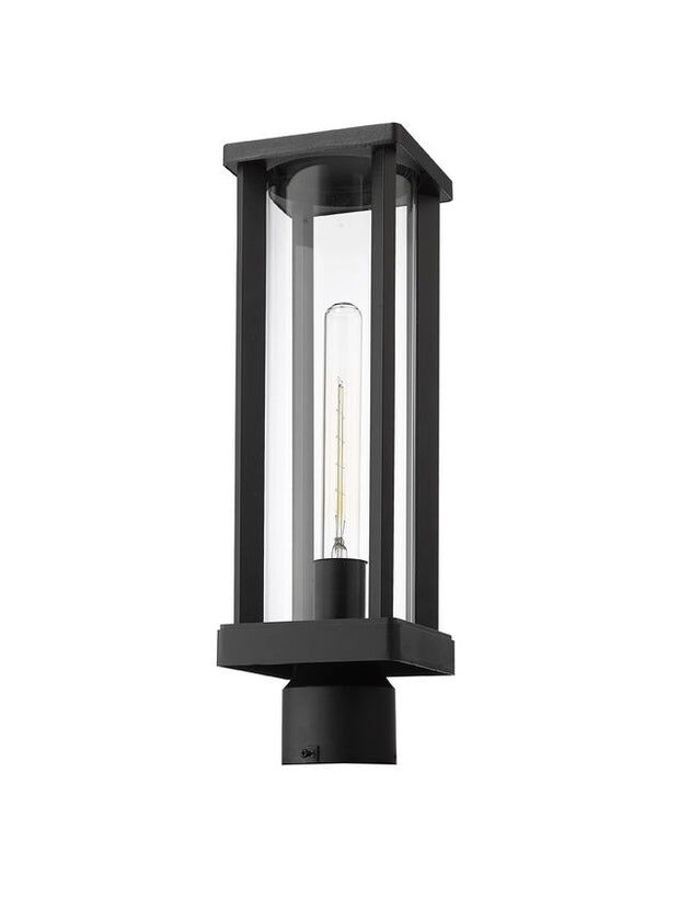 GLENWOOD luminaire tête de poteau extérieur noir 586PHMR-BK | Luminaire Plus.ca