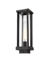 GLENWOOD luminaire tête de poteau extérieur noir 586PHMS-BK