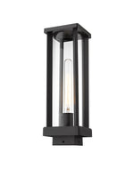 GLENWOOD luminaire tête de poteau extérieur noir 586PHMS-BK