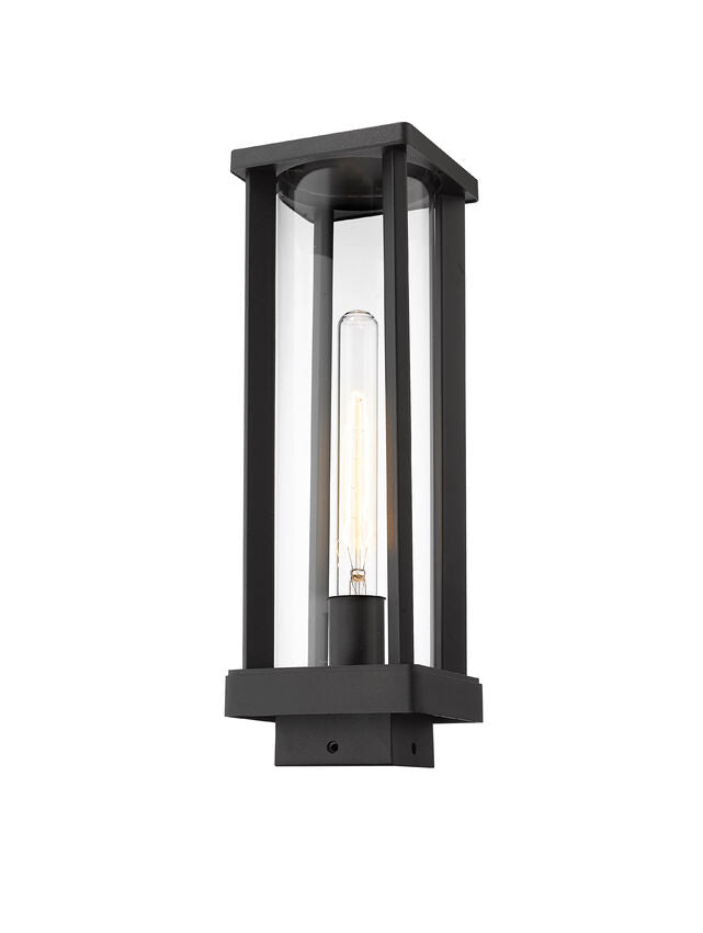 GLENWOOD luminaire tête de poteau extérieur noir 586PHMS-BK | Luminaire Plus.ca