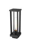 GLENWOOD luminaire tête de poteau extérieur noir 586PHMS-BK