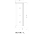 GLENWOOD luminaire tête de poteau extérieur noir 586PHMS-BK | Luminaire Plus.ca