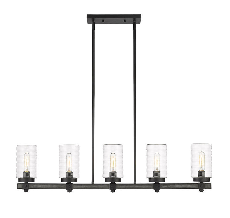 TAHOE luminaire extérieur noir texturé 588-5L-ABB | Luminaire Plus.ca