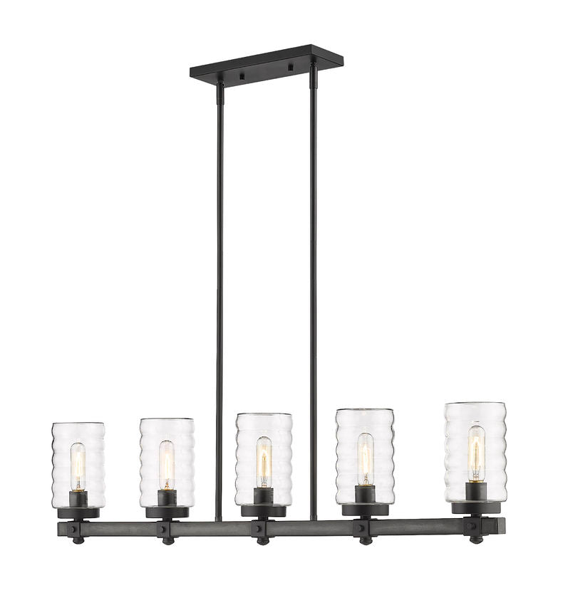 TAHOE luminaire extérieur noir texturé 588-5L-ABB | Luminaire Plus.ca