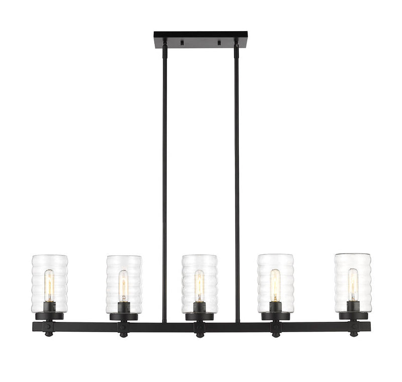 TAHOE luminaire suspendu extérieur noir 588-5L-BK | Luminaire Plus.ca