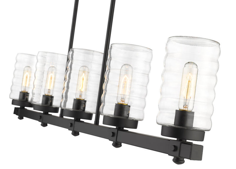 TAHOE luminaire suspendu extérieur noir 588-5L-BK | Luminaire Plus.ca