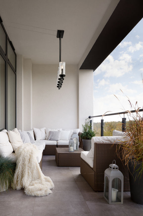 MARLOW luminaire extérieur noir texturé 589-5L-ABB | Luminaire Plus.ca