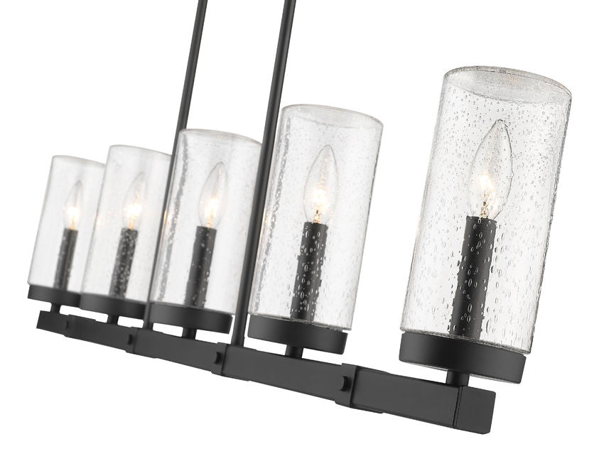 MARLOW luminaire suspendu extérieur noir 589-5L-BK | Luminaire Plus.ca