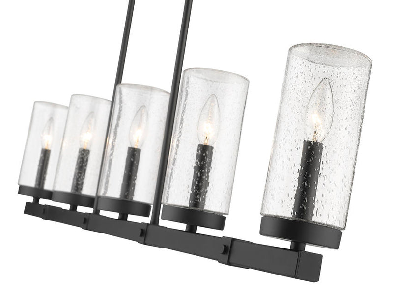 MARLOW luminaire suspendu extérieur noir 589-5L-BK | Luminaire Plus.ca