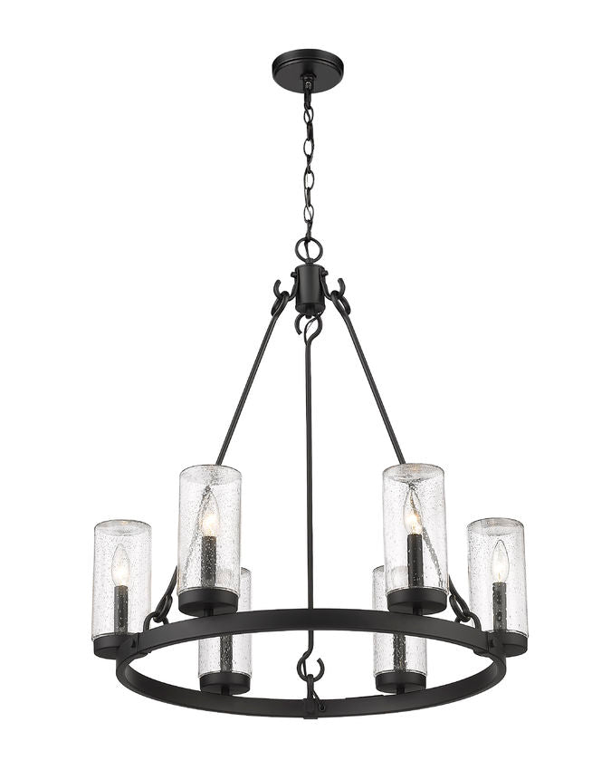 MARLOW luminaire suspendu extérieur noir 589-6BK | Luminaire Plus.ca