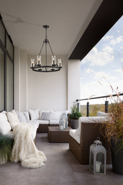 MARLOW luminaire suspendu extérieur noir 589-6BK | Luminaire Plus.ca