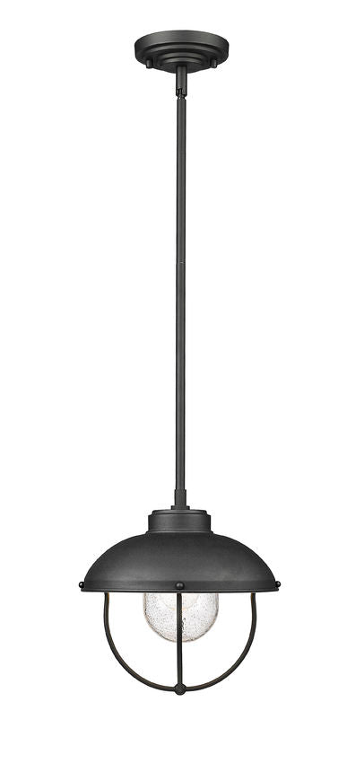 ANSEL luminaire suspendu extérieur noir 590P-BK | Luminaire Plus.ca