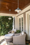 ANSEL luminaire susp. ext chrome vieillit 590P-GV | Luminaire Plus.ca