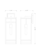 NURI luminaire mural extérieur noir 596B-BK | Luminaire Plus.ca