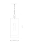NURI luminaire suspendu extérieur noir 596CHB-BK | Luminaire Plus.ca