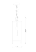NURI luminaire suspendu extérieur noir 596CHB-BK | Luminaire Plus.ca