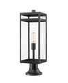 NURI luminaire sur socle extérieur noir 596PHBR-553PM-BK