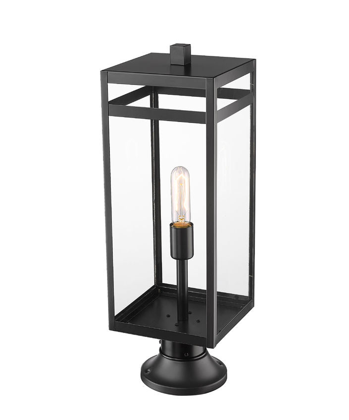 NURI luminaire sur socle extérieur noir 596PHBR-553PM-BK