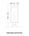 NURI luminaire extérieur noir 596PHBR-553PM-BK | Luminaire Plus.ca